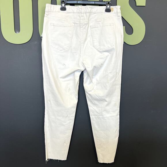 NWT Sofia Jeans White Evil Eye Skinny Ankle Jeans Size 18 - Picture 5 of 6
